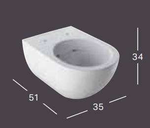 Geberit Acanto RIMfree toiletpakke inkl. sæde/soft-close, cisterne og krom/hvid betjening