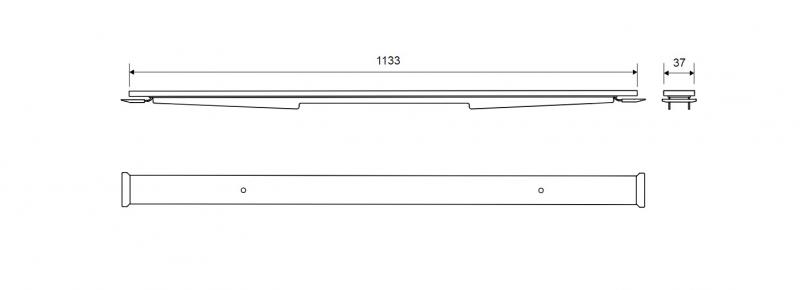 Unidrain HighLine Custom panel - 1200 mm