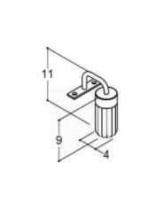 Dansani Lyra lampe til spejl LED - Messing