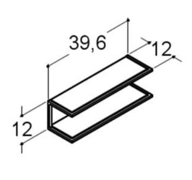 Dansani multifunktionel hylde inkl. 2 glashylder - Mat sort