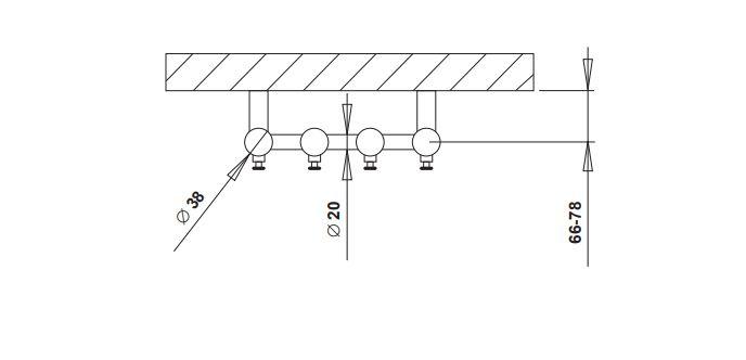 Strømberg Regus håndklædetørrer - 26,6x150 cm - Hvid