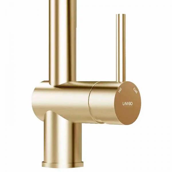 Lavabo Kubus 185 RS køkkenarmatur - Messing PVD