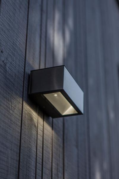 Lutec Architectural Gemini udendørslampe 14 x 6,5 cm - Rustfrit stål