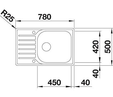 Blanco Lantos XL6S-IF Compact MX køkkenvask - Rustfrit stål