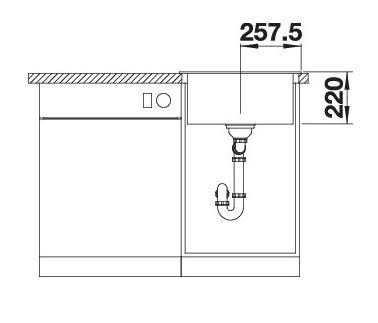 Blanco Pleon 5 PD k&oslash;kkenvask - Soft white
