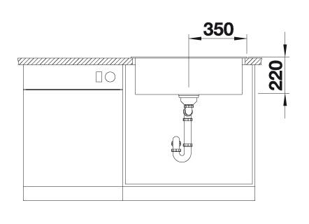Blanco Pleon 8 k&oslash;kkenvask - Soft white
