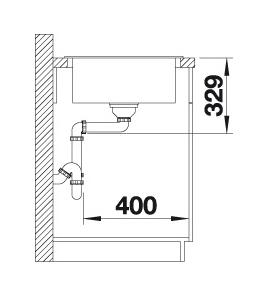 Blanco Sona XL6S k&oslash;kkenvask - Soft white