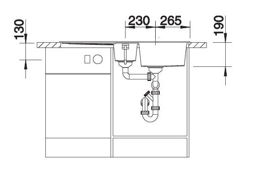 Blanco Metra 6S UX køkkenvask - Vulkangrå
