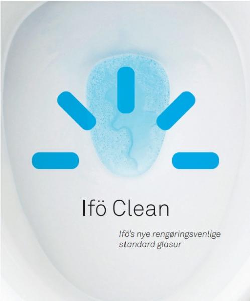 Ifö Spira gulvtoilet 6270 m/Rimfree og Ifø clean - Med åben S-lås