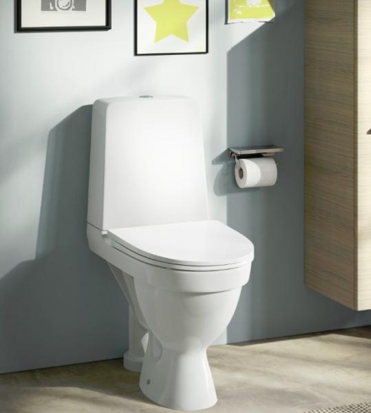 Laufen Kompas Rimless toilet m/åben S-lås - Limning