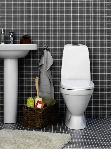 Gustavsberg Nautic toilet 5500L m/skjult S-l&aring;s og C+