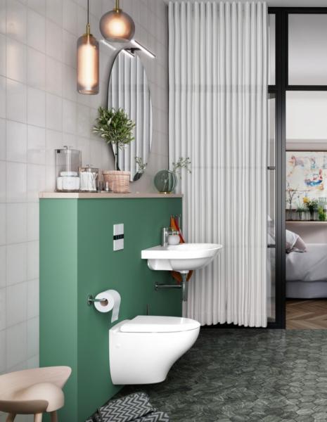 Gustavsberg Nautic 1530 væghængt toilet m/Hygienic Flush og C+