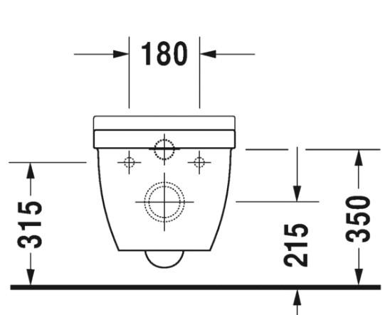 Duravit Starck 3 Rimless vægtoilet m/sæde