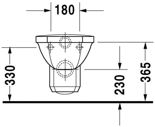 Duravit 1930 væghængt toilet