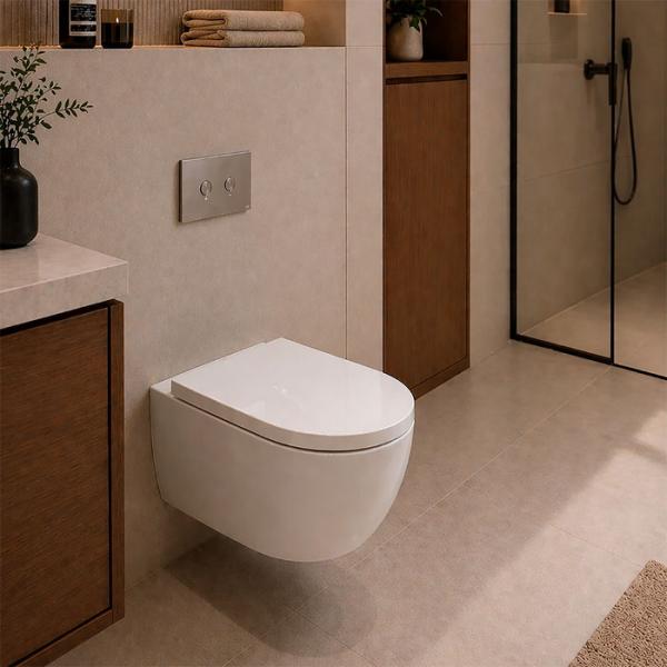 COBA Compact v&aelig;gh&aelig;ngt toilet inkl. s&aelig;de m. SoftClose og QuickRelease