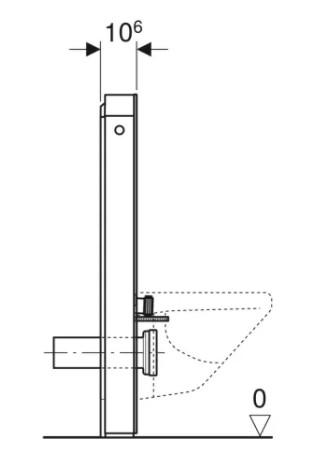 Geberit Monolith cisternemodul væghængt toilet 101 cm Beton