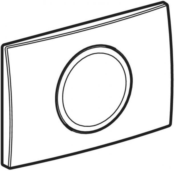 Geberit Delta 15 betjeningsplade til skyl-stop-skylning - Krom