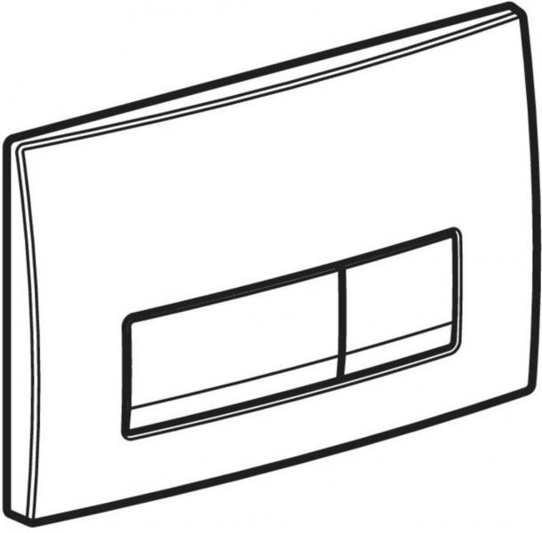 Geberit Delta 50 betjeningsplade - Sort