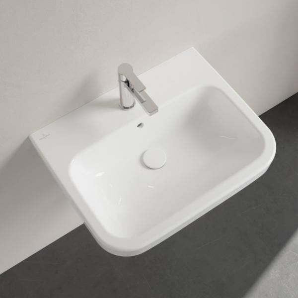 V&B Architectura 60 håndvask t/væg - 1/3 hanehuller
