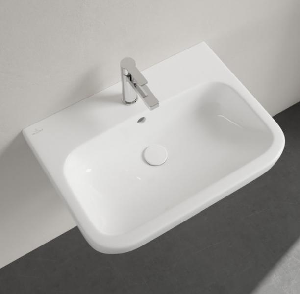 V&B Architectura 65 håndvask t/væg - 1/3 hanehuller