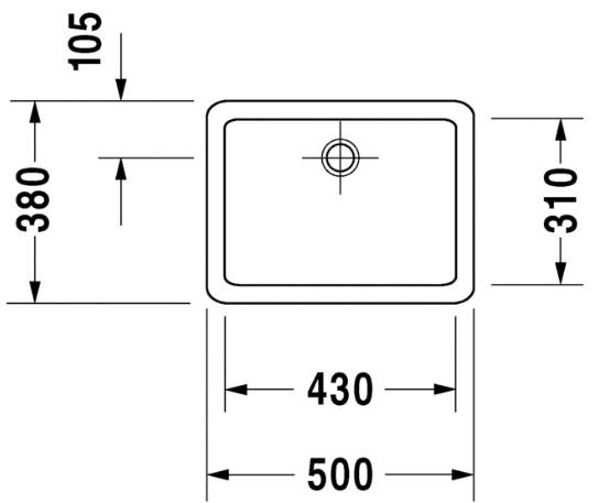 Duravit Vero 50 fritstående bowlevask - Uden hanehul