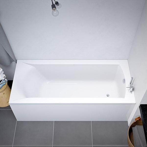 Strømberg Delta rektangulært badekar - 1600x700