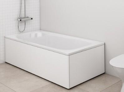 Ifö Caribia badekar t/indbygning - 180 x 80 - 1 ryglæn