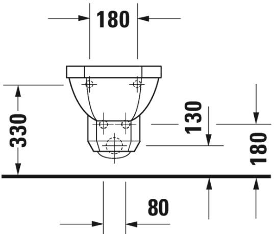 Duravit 1930 væghængt bidet