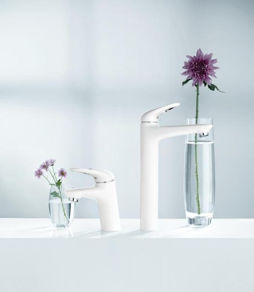 Grohe Eurostyle håndvaskarmatur m/hul - Hvid