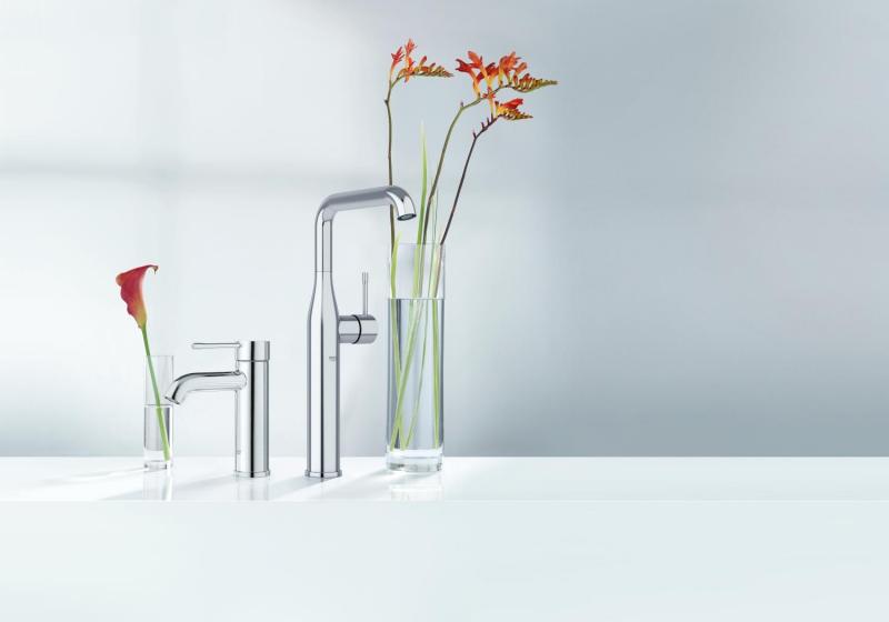 Grohe Essence New håndvaskarmatur m/bundventil - Krom