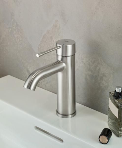 Grohe Essence New håndvaskarmatur m/bundventil - Supersteel