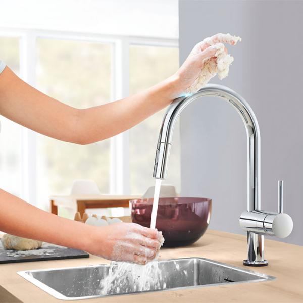 Grohe NEW Minta Touch - Elektronisk køkkenarmatur - Supersteel