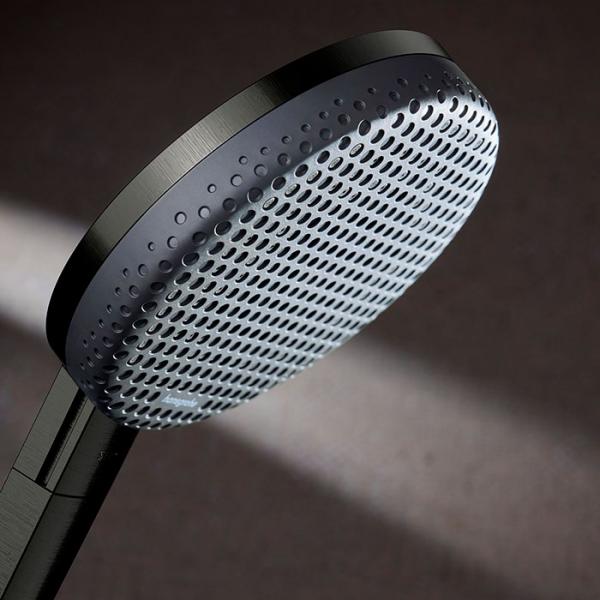 hansgrohe Raindance Alive S Puro Showerpipe 300 1jet m/EcoSmart og termostat - Børstet sort krom