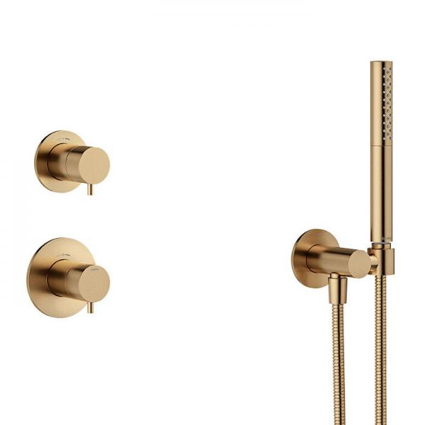 Damixa Iris DS 1 brusesystem til indbygning - Børstet bronze Damixa Iris DS 1 brusesystem til indbygning - Børstet bronze