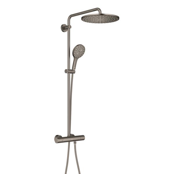 Grohe Rainshower SmartActive 310 brusesystem - Børstet hard graphite Grohe Rainshower SmartActive 310 brusesystem - Børstet hard graphite