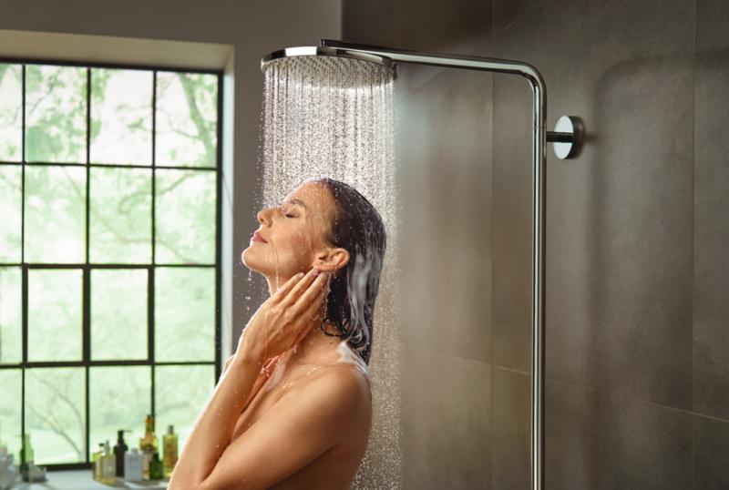 Hansgrohe Raindance Select S 240 PowderRain brusesystem - Børstet bronze