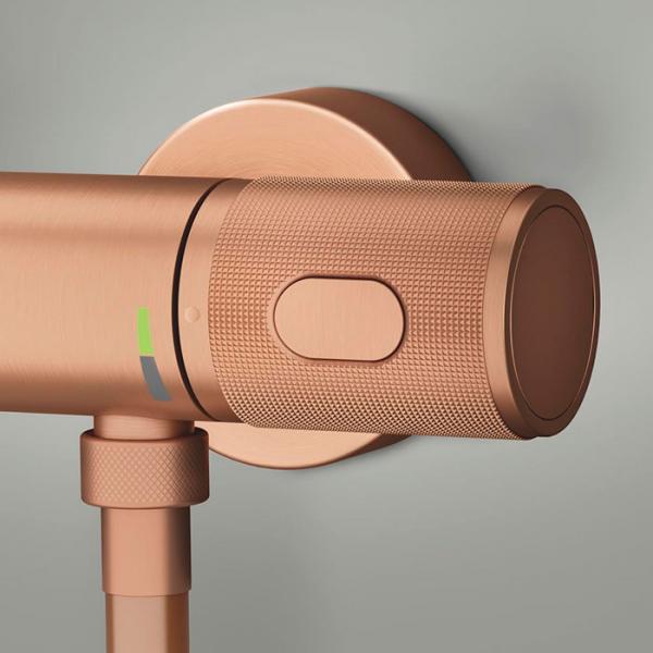 Grohe Precision komplet brusesystem m/Joy+ h&aring;ndbruser - B&oslash;rstet Warm Sunset