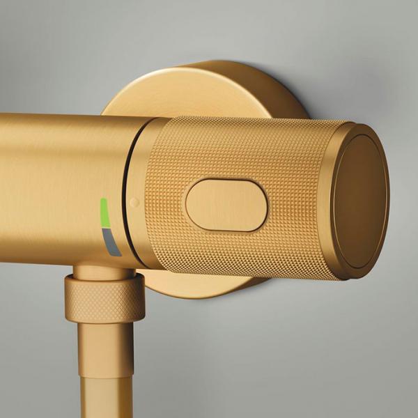 Grohe Precision komplet brusesystem m/Joy+ håndbruser - Børstet Cool Sunrise Grohe Precision komplet brusesystem m/Joy+ håndbruser - Børstet Cool Sunrise