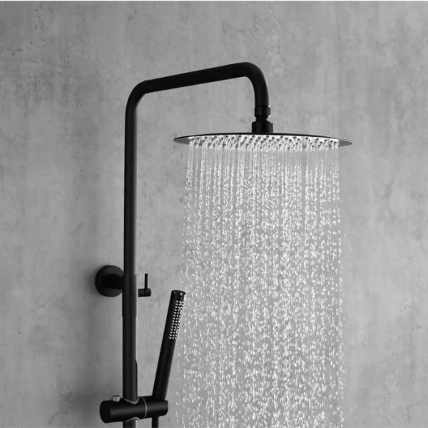 Lavabo Studio 250 komplet brusesystem - Mat sort