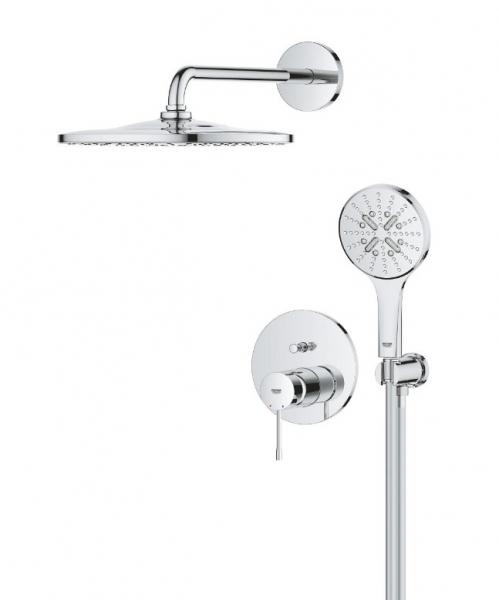 Grohe Essence Rainshower Mono 310 brusesystem til indbygning - Krom