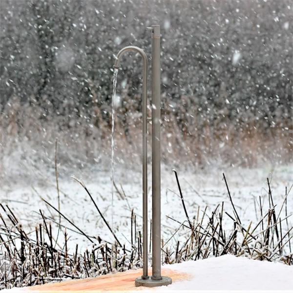 Frostline Eqi frostfri vandpost - Tappehøjde 445 mm - Rustfrit stål