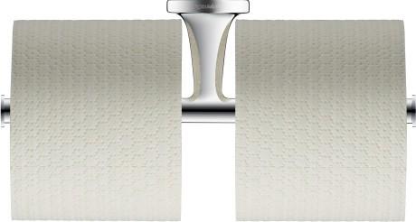 Duravit Starck T dobbelt toiletpapirholder - Krom