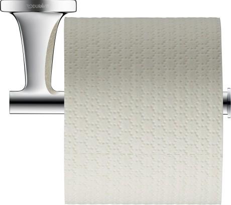 Duravit Starck T toiletpapirholder  - Krom
