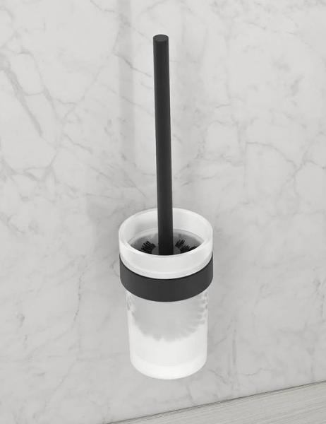 Gustavsberg Square toiletbørste t/væg - Mat sort