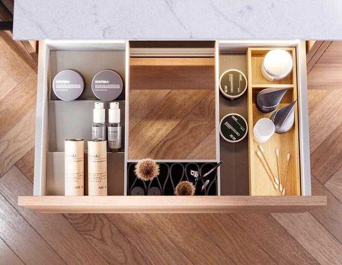 Dansani Luna 101 møbelsæt m/Kantate vask, høj skuffe og indretning - Mat grå Dansani Luna 101 møbelsæt m/Kantate vask, høj skuffe og indretning - Mat grå