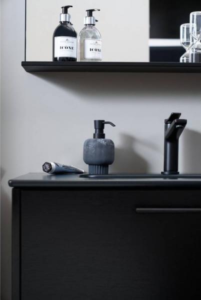 Gustavsberg Artic 100 møbelsæt m/sort vask - Sort ask