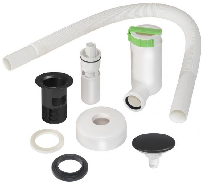 Gustavsberg Artic 120 m&oslash;bels&aelig;t m/sort dobbeltvask - Fersken