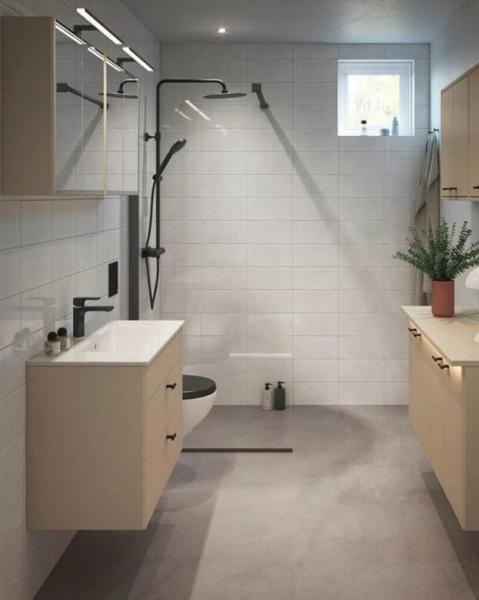 Gustavsberg Graphic 80 møbelsæt - Beige