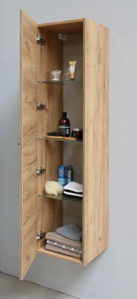 Sanibell Basicline højskab m/greb - Whiskey eg