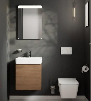hansgrohe Xilesa E 50 m&oslash;bels&aelig;t m/skuffe og Xanuia Q h&aring;ndvask - Cashmere eg